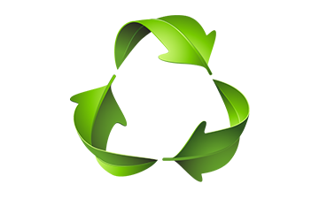 Recycling symbol graphic