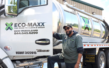 Photo of Eco-Maxx truck and driver